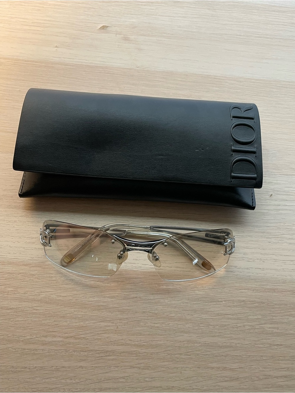 Christian Dior Women Sunglasses With Authentic Christian Dior Black leather Case